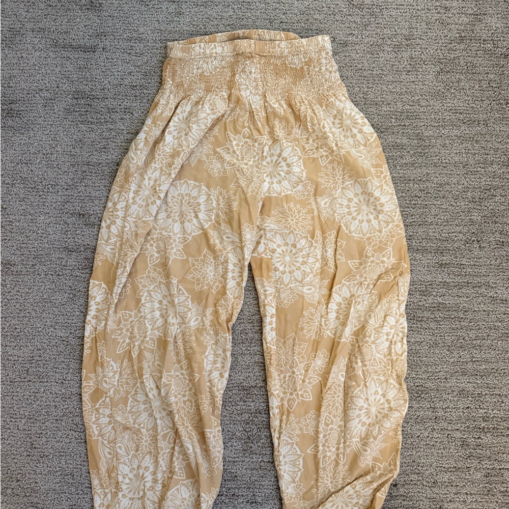 Lotus and Luna Yellow Harem Pants